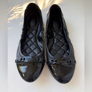 Michael Kors Black Quilted Ballet Flats